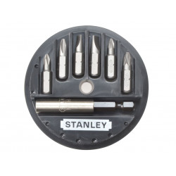 STANLEY® Hand Tools 1-68-737 Slotted/Phillips/Pozidriv Insert Bit Set, 7 Piece
