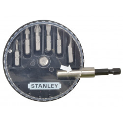 STANLEY® Hand Tools 1-68-738 Slotted/Pozidriv Insert Bit Set, 7 Piece