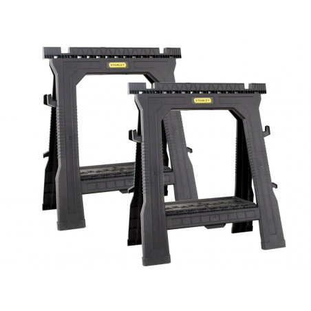 STANLEY® Hand Tools STST1-70713 Folding Sawhorses (Twin Pack)