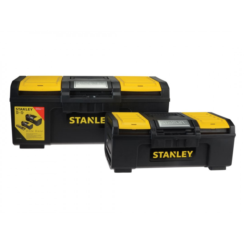 STANLEY® Hand Tools STST1-71184 One Touch DIY Toolbox 2 Pack 1 x 41cm (16in) & 1 x 60cm (24in) STANLEY® Hand Tools STST1-71184 One Touch DIY Toolbox 2 Pack 1 x 41cm (16in) & 1 x 60cm (24in)