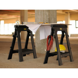 STANLEY® Hand Tools STST1-70713 Folding Sawhorses (Twin Pack)