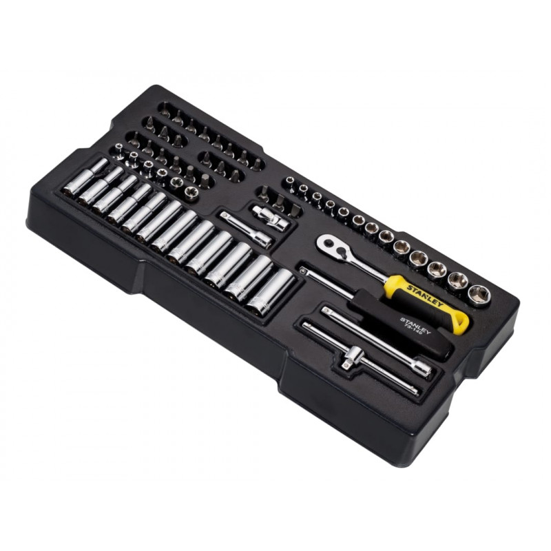 STANLEY® Hand Tools STMT1-74175 Transmodule System 1/4in Drive Metric Socket Set 60 Piece