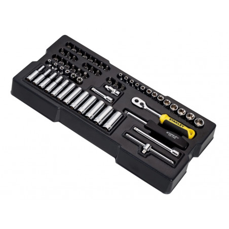 STANLEY® Hand Tools STMT1-74175 Transmodule System 1/4in Drive Metric Socket Set 60 Piece