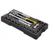 STANLEY® Hand Tools STMT1-74726 1/2in Drive 12 Point Metric Socket Module 23 Piece