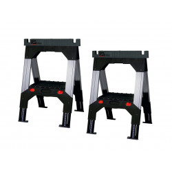 STANLEY® Hand Tools 1-92-980 FatMax® Telescopic Sawhorses (Twin Pack)