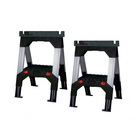 STANLEY® Hand Tools 1-92-980 FatMax® Telescopic Sawhorses (Twin Pack)
