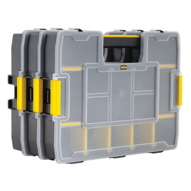 STANLEY® Hand Tools 1-97-487 SORTMASTER™ Junior Stackable Organiser Bonus Triple Pack STANLEY® Hand Tools 1-97-487 SORTMASTER™ Junior Stackable Organiser Bonus Triple Pack