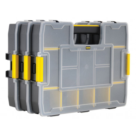 STANLEY® Hand Tools 1-97-487 SORTMASTER™ Junior Stackable Organiser Bonus Triple Pack