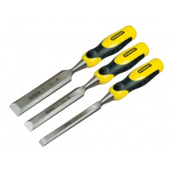 STANLEY® Hand Tools 2-16-883 DYNAGRIP™ Bevel Edge Chisel with Strike Cap Set, 3 Piece
