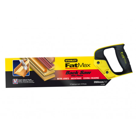 STANLEY® Hand Tools 2-17-201 FatMax® Tenon Back Saw 360mm (14in) 11 TPI