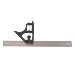 STANLEY® Hand Tools 2-46-222 Combination Metal Square 300mm (12in)