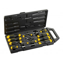 STANLEY® Hand Tools 2-65-014 Cushion Grip Screwdriver Set, 10 Piece