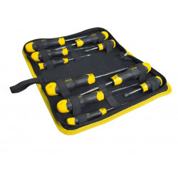 STANLEY® Hand Tools ? CUSHION GRIP™ Screwdriver Set in Wallet, 10 Piece
