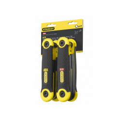 STANLEY® Hand Tools 2-69-267 Metric & Imperial Folding Hexagon Key Set, 17 Piece