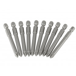 STANLEY® Hand Tools 3-68-804 Pozidriv Power Bits PZ2 x 70mm (Box 10)