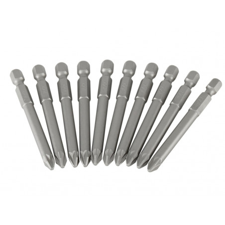 STANLEY® Hand Tools 3-68-804 Pozidriv Power Bits PZ2 x 70mm (Box 10)