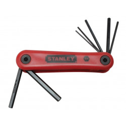 STANLEY® Hand Tools 4-69-261 Metric Folding Hexagon Key Set,7 Piece