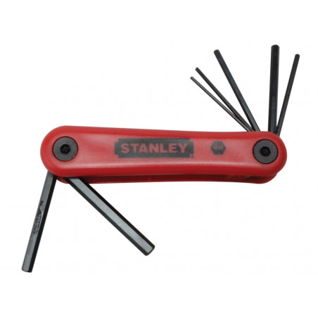 STANLEY® Hand Tools 4-69-261 Metric Folding Hexagon Key Set,7 Piece