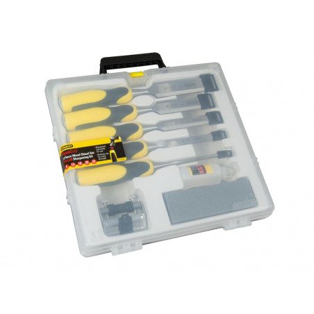 STANLEY® Hand Tools 5-16-421 DYNAGRIP™ Chisel with Strike Cap Set, 5 Piece + Accessories