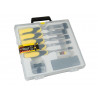 STANLEY® Hand Tools 5-16-421 DYNAGRIP™ Chisel with Strike Cap Set, 5 Piece + Accessories