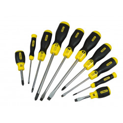 STANLEY® Hand Tools 5-64-977 Cushion Grip Screwdriver Set, 10 Piece