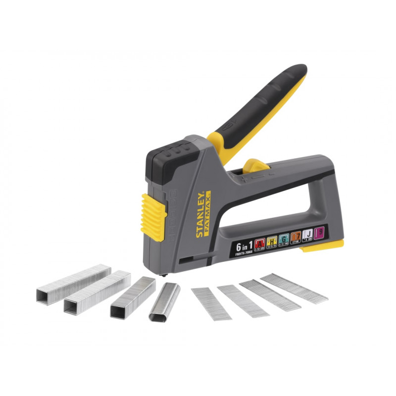 STANLEY® Hand Tools FMHT6-70868 FATMAX® 6-in-1 Multi-Purpose Plastic Staple and Brad Nail Gun STANLEY® Hand Tools FMHT6-70868 FATMAX® 6-in-1 Multi-Purpose Plastic Staple and Brad Nail Gun