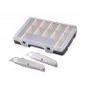 STANLEY® Hand Tools STHT10899-9 99E Trimming Knife Twin Pack with 50 Spare Blades in Organiser