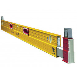 Stabila 17708 106T-183 Extendable Spirit Level 3 Vial 183-315cm