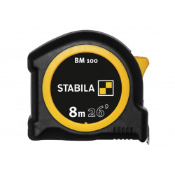 Stabila 19580 BM 100 Compact Pocket Tape 8m/26ft (Width 25mm)