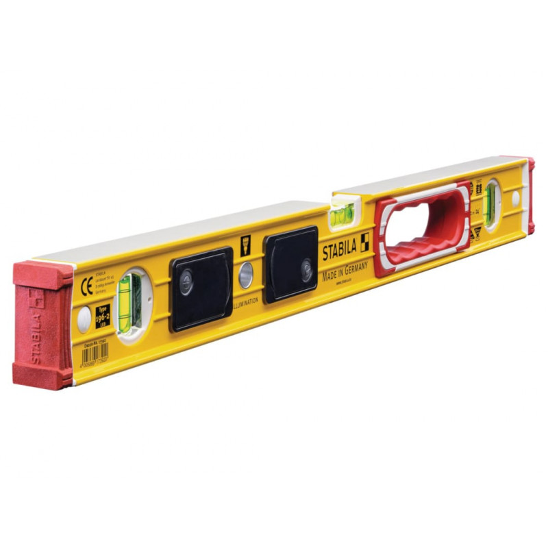 Stabila 17392 196-2 LED Illuminated Spirit Level 3 Vial 60cm Stabila 17392 196-2 LED Illuminated Spirit Level 3 Vial 60cm