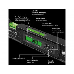Stabila 20006 TECH Dark Shadow Digital Spirit Level 40cm