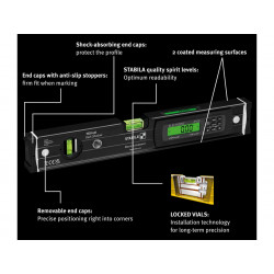 Stabila 20006 TECH Dark Shadow Digital Spirit Level 40cm