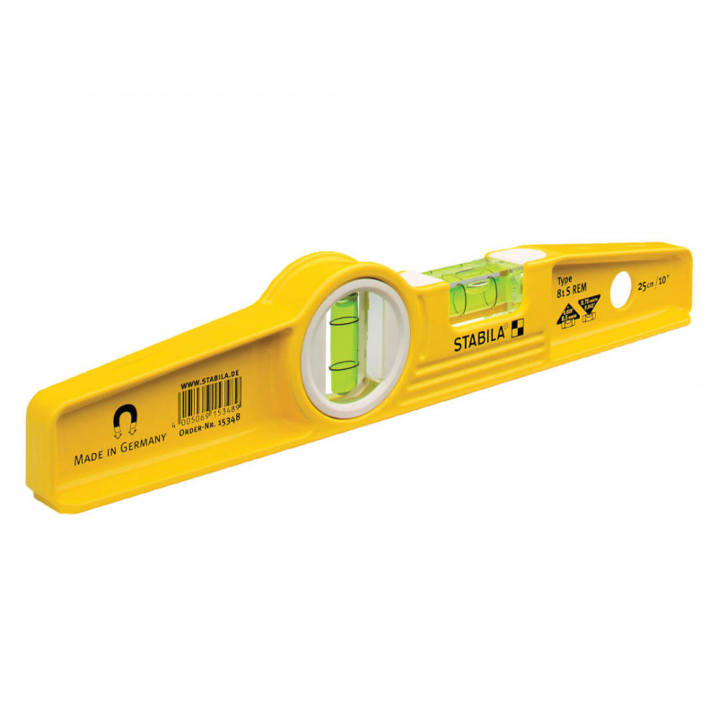 Stabila 15415 81S REM Rare Earth Magnetic Torpedo Level 25cm Stabila 15415 81S REM Rare Earth Magnetic Torpedo Level 25cm