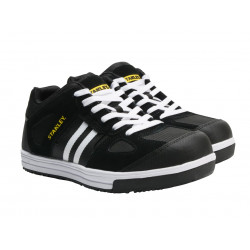 STANLEY® Clothing STA20051-110 Cody Safety Trainers Black/White Stripe UK 10 EUR 44