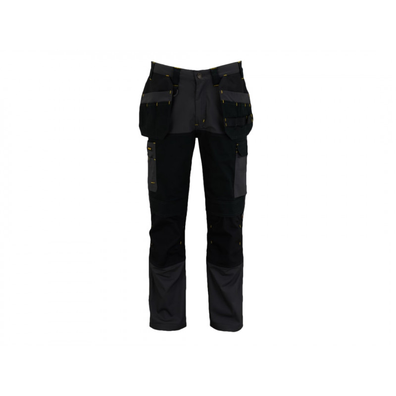 STANLEY® Clothing STW40057-014 Dixon Slim Fit Trousers Grey/Black Waist 32in Leg R