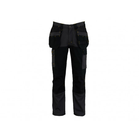 STANLEY® Clothing STW40057-014 Dixon Slim Fit Trousers Grey/Black Waist 32in Leg R