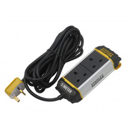 STANLEY® Electrical SXECFK0AHJE 2-Gang Powerboard with Belt-Clip 5m