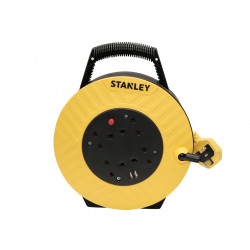 STANLEY® Electrical SXECGJ2OHQE Semi-Enclosed Cable Reel 240V 13A 4-Socket + 2 USB 15m