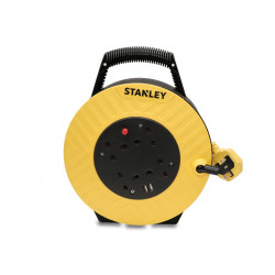 STANLEY® Electrical SXECGJ2OHME Semi-Enclosed Cable Reel 240V 13A 4-Socket + 2 USB 7.5m