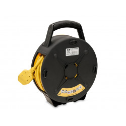 STANLEY® Electrical SXECGJ2OHQE Semi-Enclosed Cable Reel 240V 13A 4-Socket + 2 USB 15m