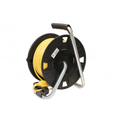 STANLEY® Electrical SXECGL2OHXE Open Drum Cable Reel 240V 13A 4-Socket + 2 USB 50m