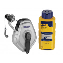 IRWIN® STRAIT-LINE® 10507684 HPP Chalk Reel Set 30m & Blue Chalk 113g