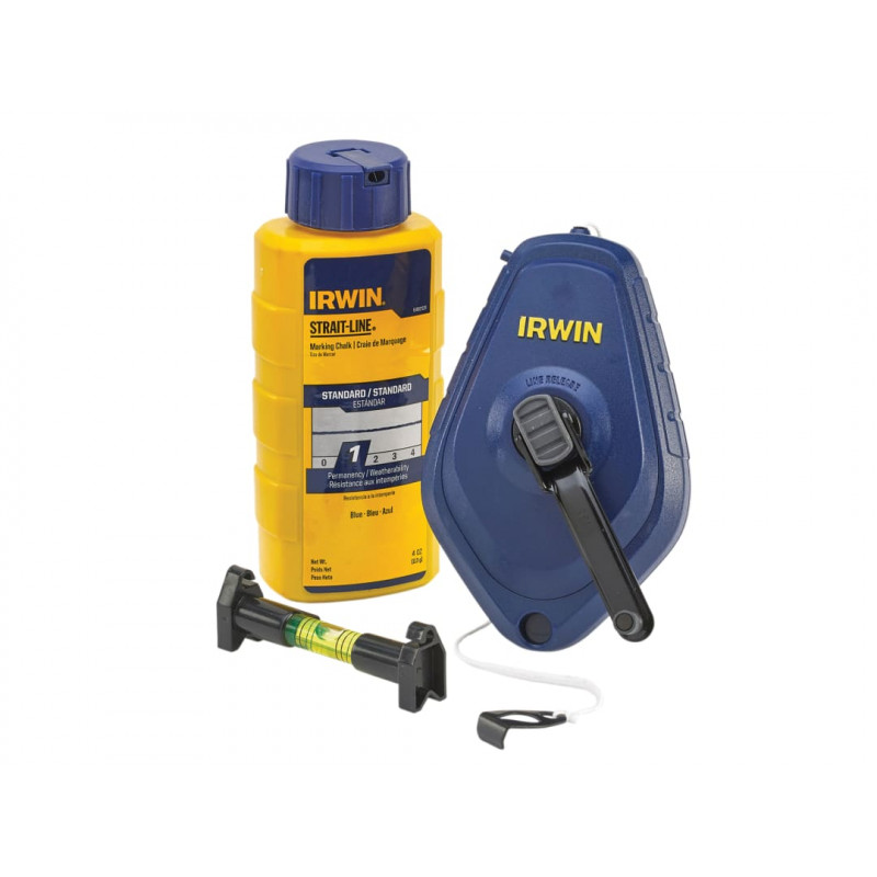 IRWIN® STRAIT-LINE® 64494LP Chalk Line, Chalk & Level Set IRWIN® STRAIT-LINE® 64494LP Chalk Line, Chalk & Level Set