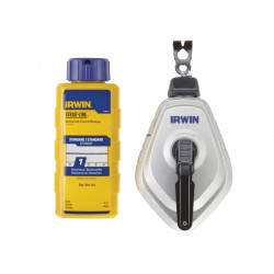 IRWIN® STRAIT-LINE® 10507684 HPP Chalk Reel Set 30m & Blue Chalk 113g