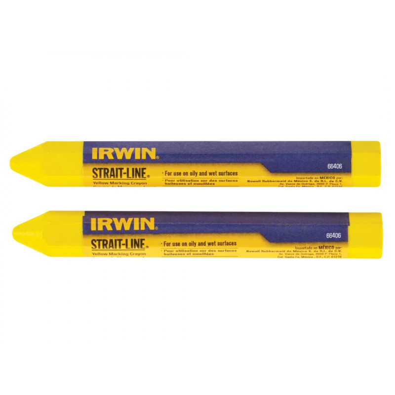 IRWIN® STRAIT-LINE® T666062 Crayon Yellow (Card 2) IRWIN® STRAIT-LINE® T666062 Crayon Yellow (Card 2)