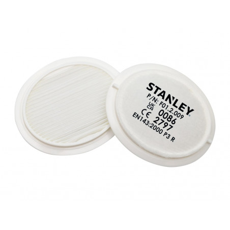 STANLEY® Respiration F01.2.009.GB1 P3 Replacement Filters (Pack of 2)