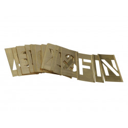 Stencils F1LB Set of Brass Interlocking Stencils - Figures 1in