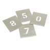 Stencils F1W Set of Zinc Stencils - Figures 1in Walleted