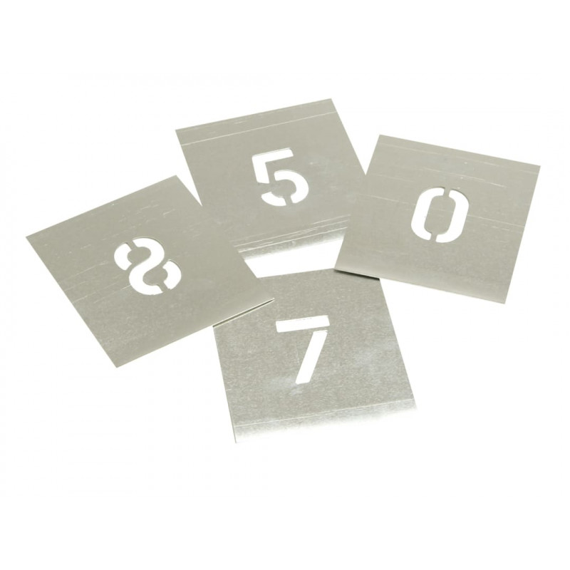 Stencils F2 Set of Zinc Stencils - Figures 2in Stencils F2 Set of Zinc Stencils - Figures 2in