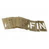 Stencils L2LB Set of Brass Interlocking Stencils - Letters 2in